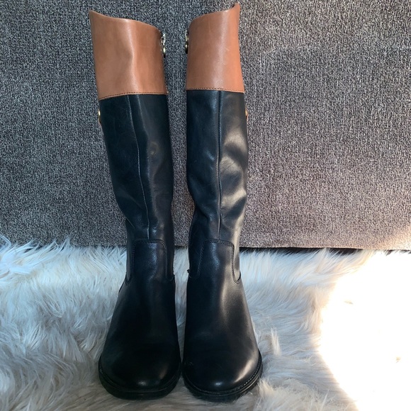 Franco Sarto Clarity Black Acorn leather boots - Picture 2 of 5